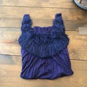 Design Works Lace Floral Blouse